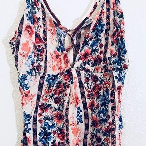 Woven Floral Maxi Dress